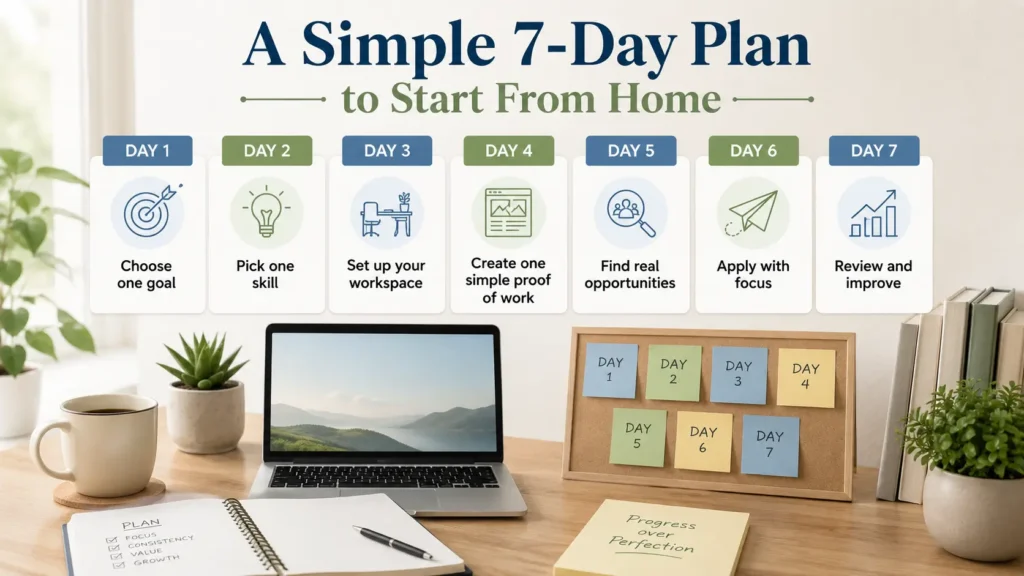 A Simple 7-Day Plan to Start From Home