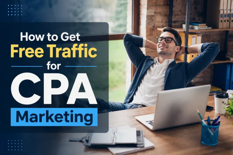 How I get free traffic for CPA marketing by choosing a micro-niche, building a simple landing page, creating useful content, and staying whitehat.