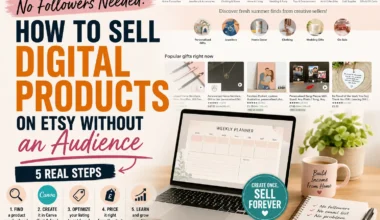 No Followers Needed: How to Sell Digital Products on Etsy Without an Audience (5 Real Steps)