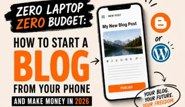 Zero Laptop, Zero Budget: How to Start a Blog From Your Phone and Make Money in 2026